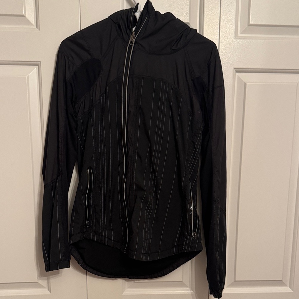 Lululemon Black Hooded Jacket.